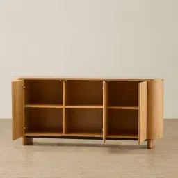 Sierra Light Wood Sideboard - Sintered Stone Top
