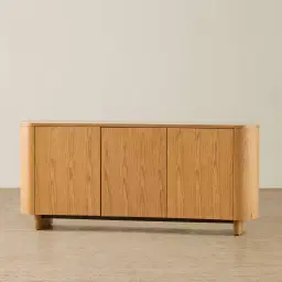 Sierra Light Wood Sideboard - Sintered Stone Top
