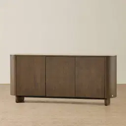 Sierra Dark Wood Sideboard - Sintered Stone Top
