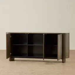 Sierra Dark Wood Sideboard - Sintered Stone Top