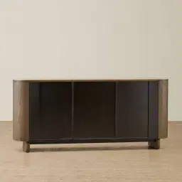 Sierra Dark Wood Sideboard - Sintered Stone Top