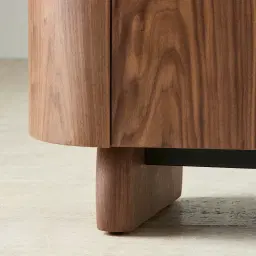 Sierra Walnut Brown Entertainment Unit - Sintered Stone Top