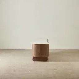 Sierra Walnut Brown Entertainment Unit - Sintered Stone Top