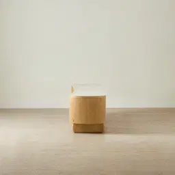 Sierra Light Wood Entertainment Unit - Sintered Stone Top