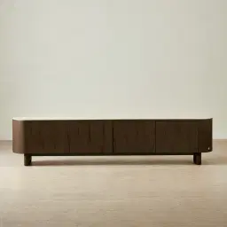 Sierra Dark Wood Entertainment Unit - Sintered Stone Top