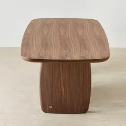 Sierra Walnut Brown Dining Table - Wooden Top 200x105cm