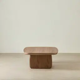 Sierra Walnut Brown Coffee Table - Wooden Top