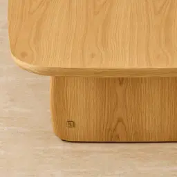 Sierra Light Wood Coffee Table - Wooden Top