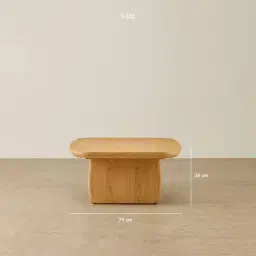 Sierra Light Wood Coffee Table - Wooden Top