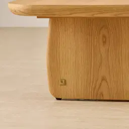 Sierra Light Wood Coffee Table - Wooden Top