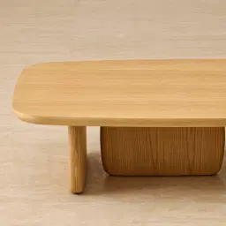 Sierra Light Wood Coffee Table - Wooden Top