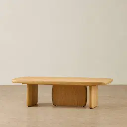 Sierra Light Wood Coffee Table - Wooden Top