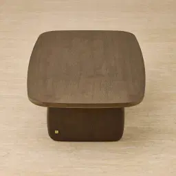 Sierra Dark Wood Coffee Table - Wooden Top