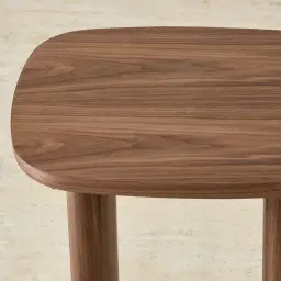 Sierra Walnut Brown Side Table - Wooden Top