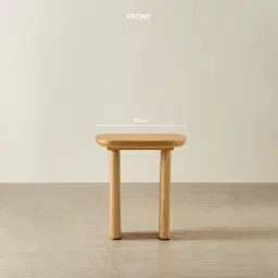 Sierra Light Wood Side Table - Wooden Top