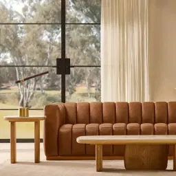 Sierra Light Wood Side Table - Wooden Top