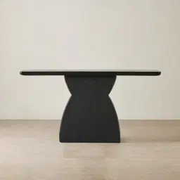 Xavier Black Wooden Console Table