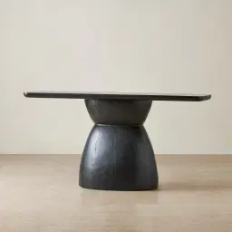 Xavier Black Wooden Console Table