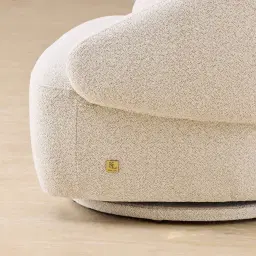 Verage Stone White Swivel Occasional Chair