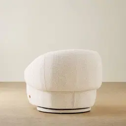 Verage Stone White Swivel Occasional Chair