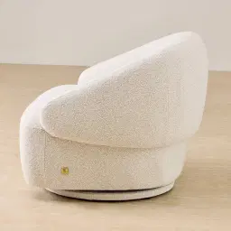 Verage Stone White Swivel Occasional Chair