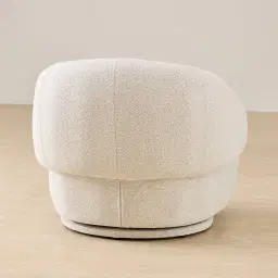 Verage Stone White Swivel Occasional Chair