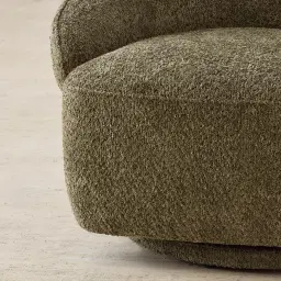 Verage Winter Moss Woven Fabric Swivel Occasional Chair