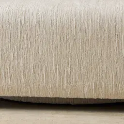 Marcela Atlas Cream Chenille Fabric Swivel Occasional Chair