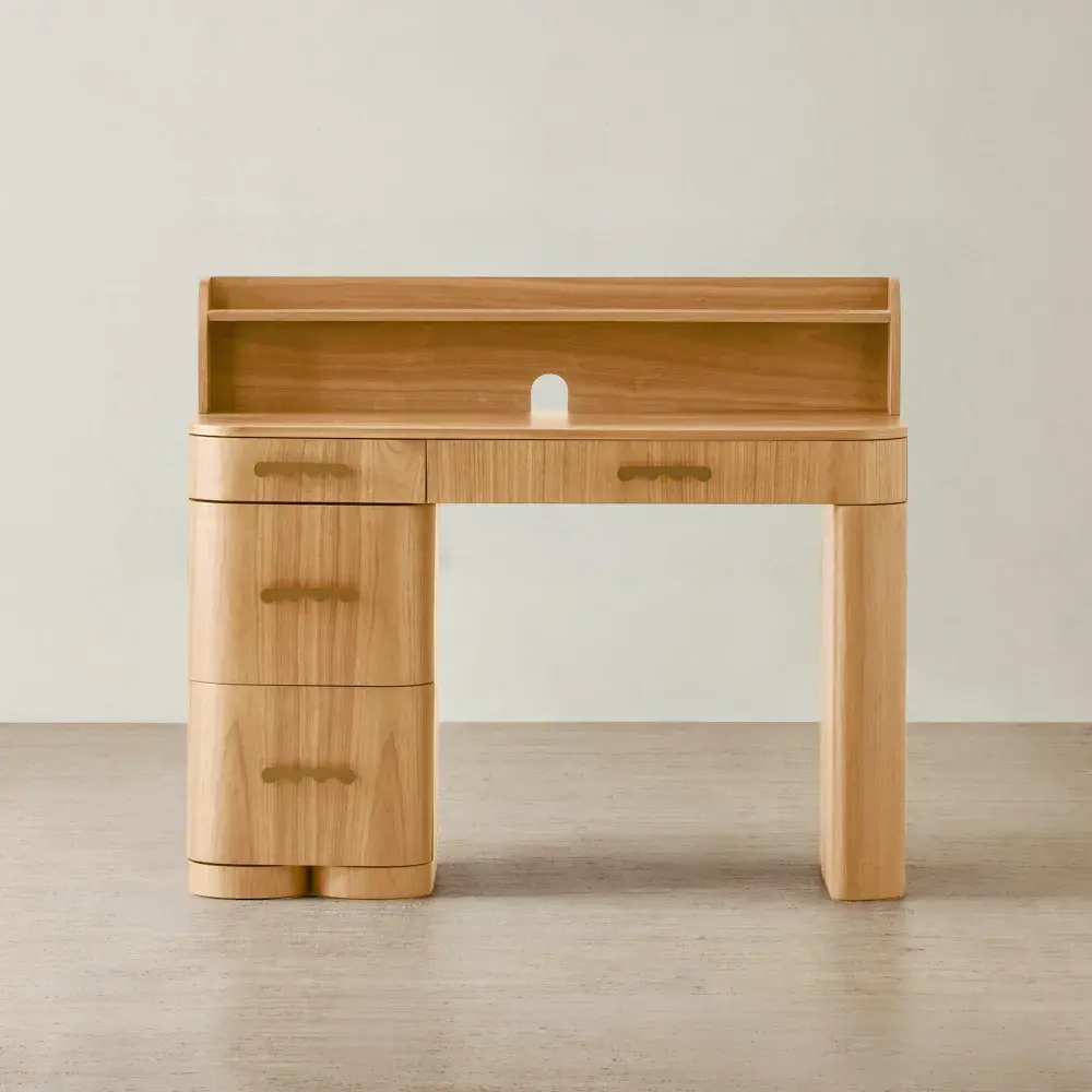Terzetto Kids Light Oak Veneer Study Desk