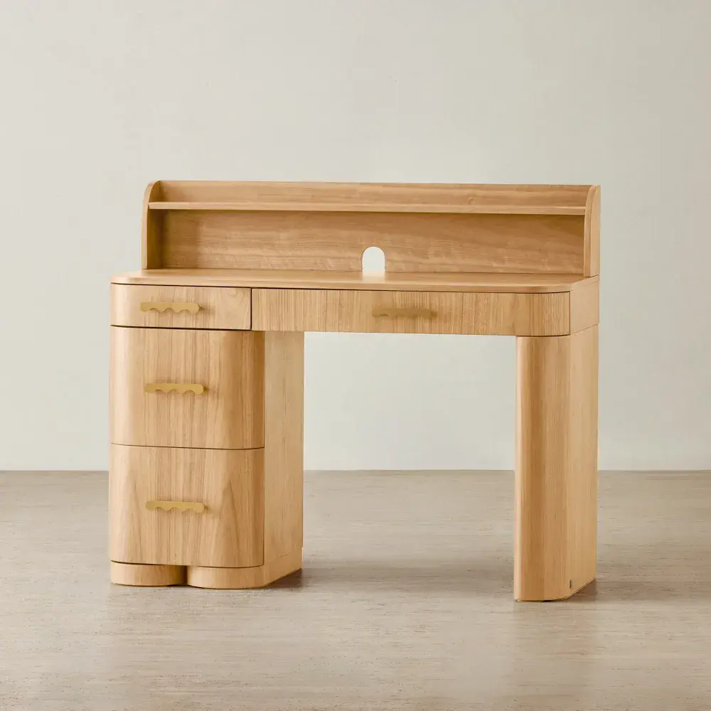 Terzetto Kids Light Oak Veneer Study Desk