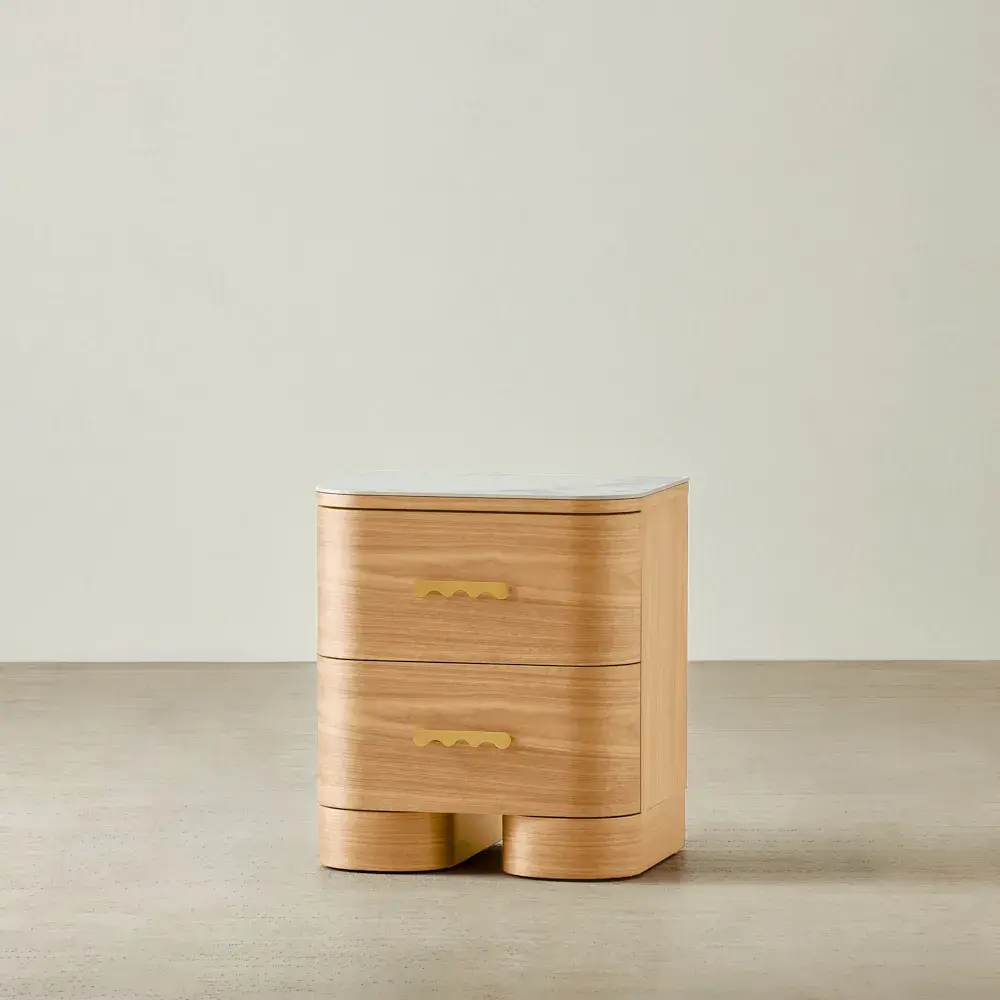 Terzetto Kids Light Oak Veneer Bedside Table