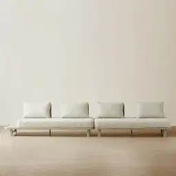 Luciana Matte Mocha 4-Seater Outdoor Sofa