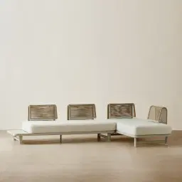 Luciana Matte Mocha 4-Seater Outdoor Sofa