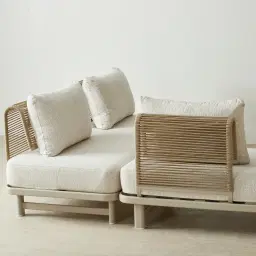 Luciana Matte Mocha 4-Seater Outdoor Sofa