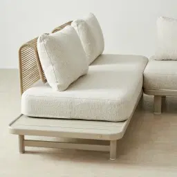 Luciana Matte Mocha 4-Seater Outdoor Sofa