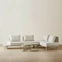 Luciana Matte Mocha 4-Seater Outdoor Sofa