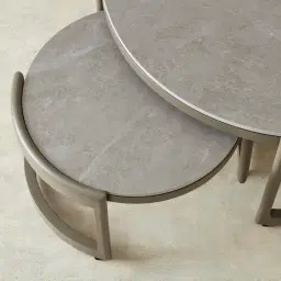 Pironi Matte Taupe Coffee Table