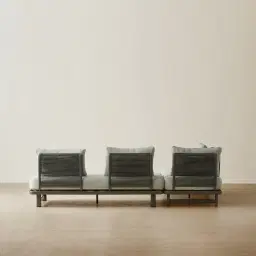 Luciana Matte Taupe 4-Seater Outdoor Sofa