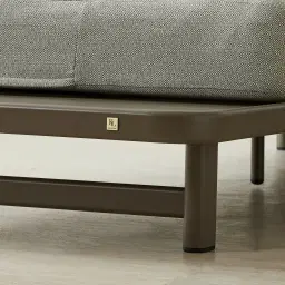 Luciana Matte Taupe 4-Seater Outdoor Sofa