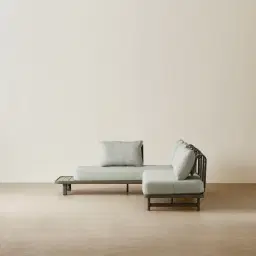 Luciana Matte Taupe 4-Seater Outdoor Sofa