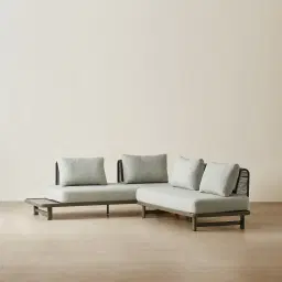 Luciana Matte Taupe 4-Seater Outdoor Sofa