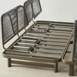 Luciana Matte Taupe 4-Seater Outdoor Sofa