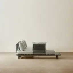 Luciana Matte Taupe 4-Seater Outdoor Sofa