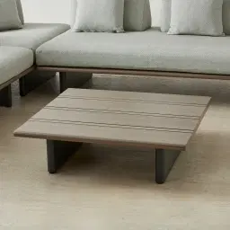 Carlotta Matte Anthracite 5-Seater Outdoor Sofa With Coffee Table