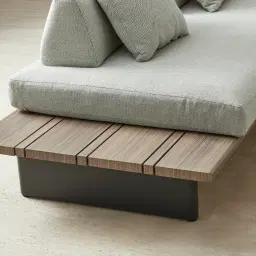 Carlotta Matte Anthracite 5-Seater Outdoor Sofa With Coffee Table