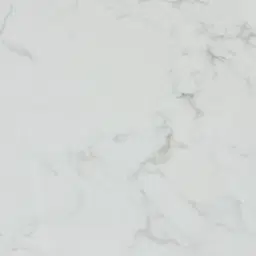 Vania Brushed Bronze Console Table with Statuario White Sintered Stone Top