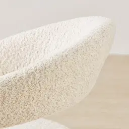 Moulin Stone Cream Woven Fabric Dining Chair - Champagne Gold Legs