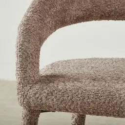 Moulin Warm Taupe Woven Fabric 66cm Counter Stool - Champagne Gold Legs