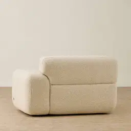 Capri Pearl Beige Modular 1 Seater Right Arm