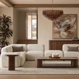 Capri Stone White Modular 1 Seater Armless